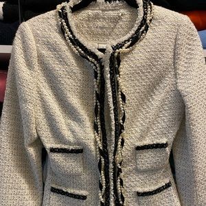 NWT White House Black Market tweed jacket size 2